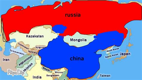 area of china vs russia